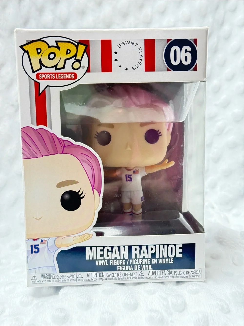 Funko Pop! Sports Legends Megan Rapinoe Vinyl Figure #06 - Pink, Purple Hair
